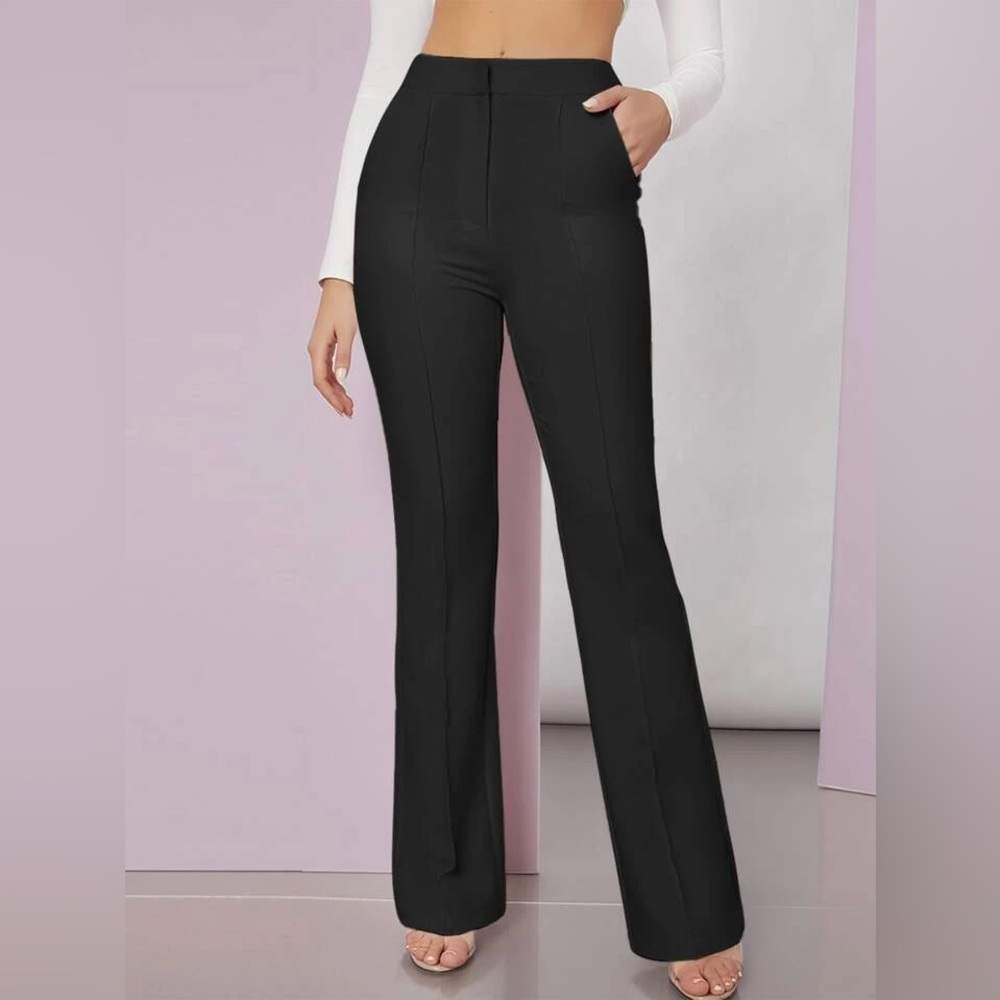 SHEIN BAE Seam Front Tailored Pants